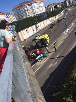 Accidente este miércoles en Conxo