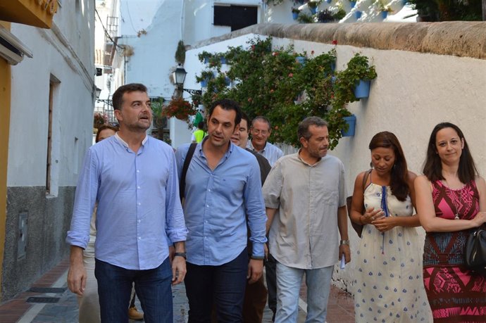 Maillo, díaz, castro marbella visita casco 
