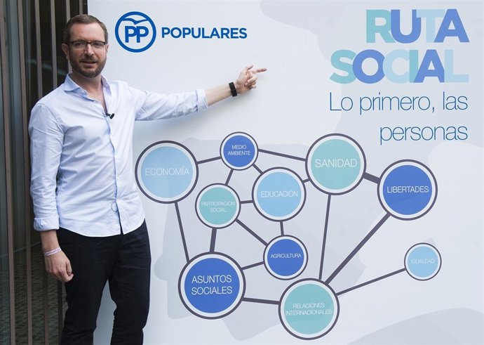 El vicesecretario sectorial del PP, Javier Maroto, presenta la ruta social