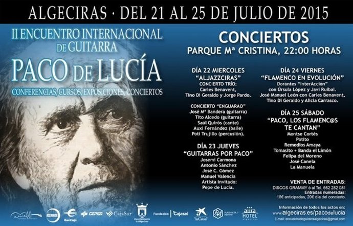 Programación del 'II Encuentro Internacional de Guitarra Paco de Lucía'