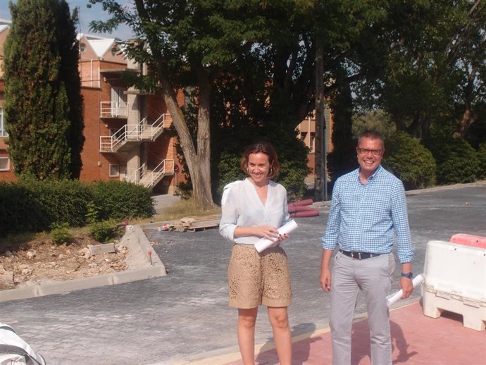 Gamarra y Sáez Rojo, en el lugar de las obras      