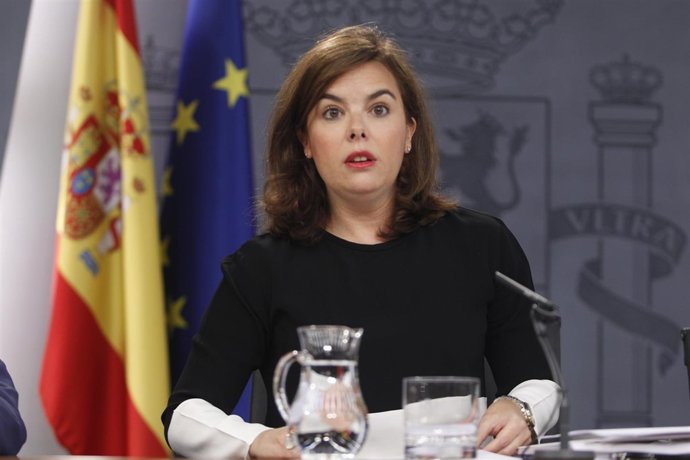 Soraya santamaría tras el Consejo de Ministros