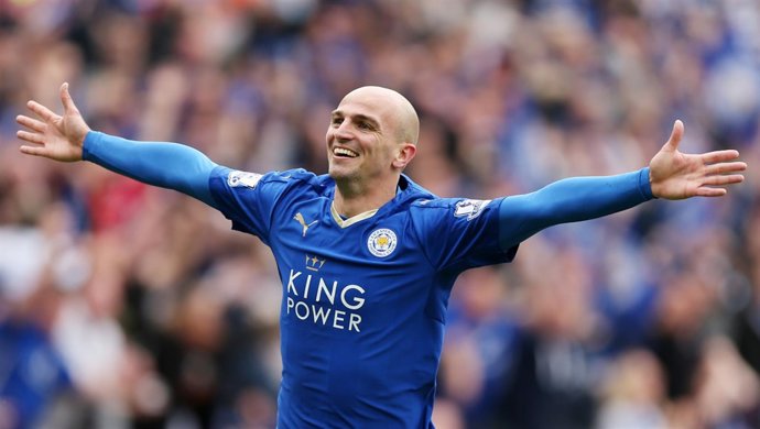 El argentino Esteban Cambiasso en su etapa en el Leicester City