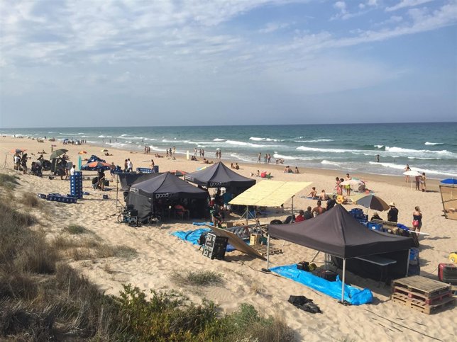 Rodaje de un spot en Cullera