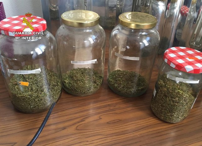 Imagen de la droga incautada