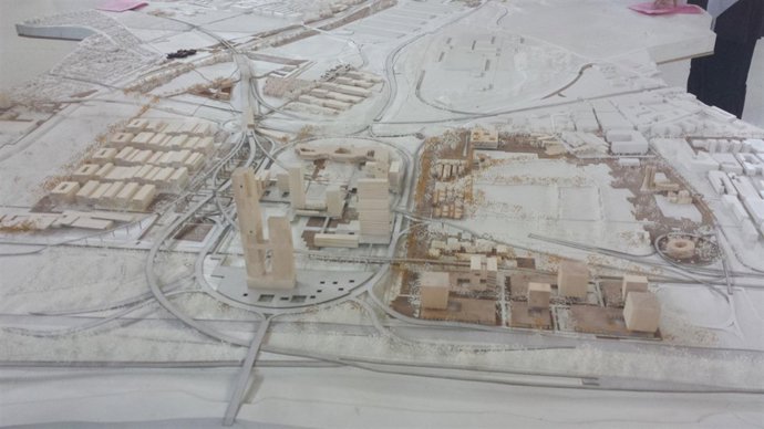 Maqueta de la exposición 'Cutting-edge landscapes'