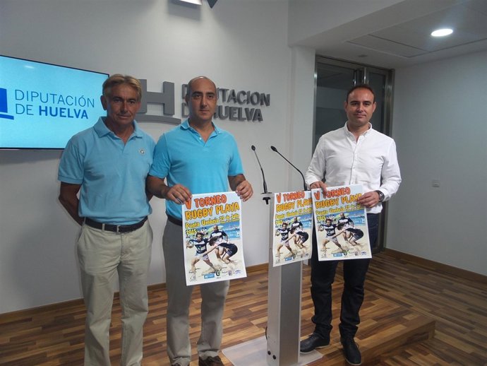 Presentación del V Torneo de Rugby Playa de Punta Umbría. 