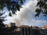 Unas 20 hectáreas calcinadas en el incendio de Figueiras (Santiago)