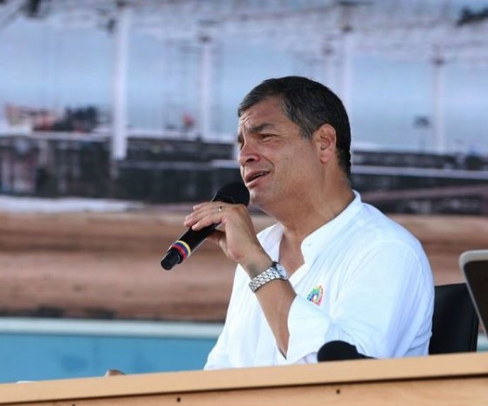 El presidente de Ecuador, Rafael Correa