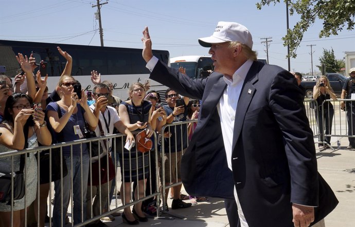 Donald Trump en Laredo, en la frontera con Méxixo