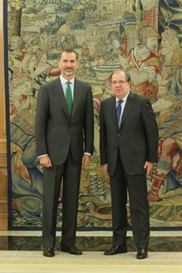 El Rey se reunió con el Presidente de la Junta de Castilla y León, Juan Vicente 