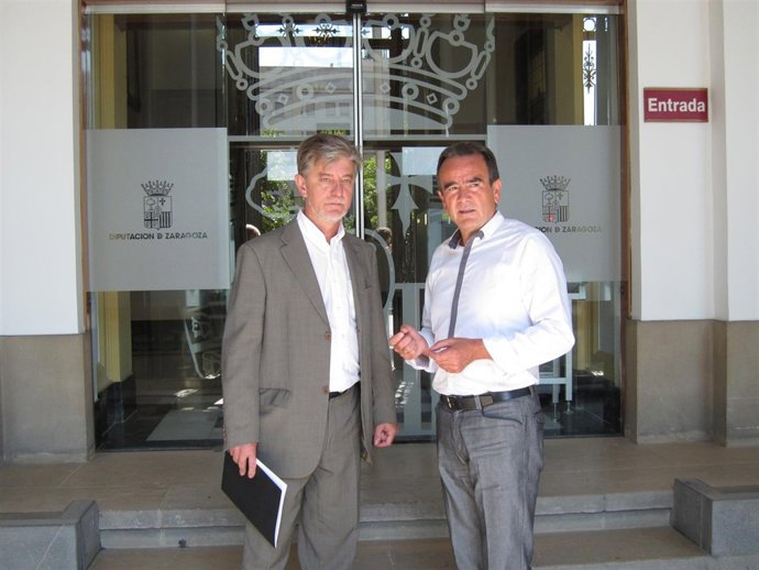 Pedro Santisteve y Juan Antonio Sánchez Quero, este viernes en la DPZ