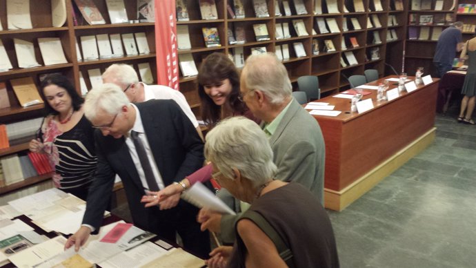 Ferran Mascarell, Laura Borràs, Eugènia Serra y Miquel Bofill 