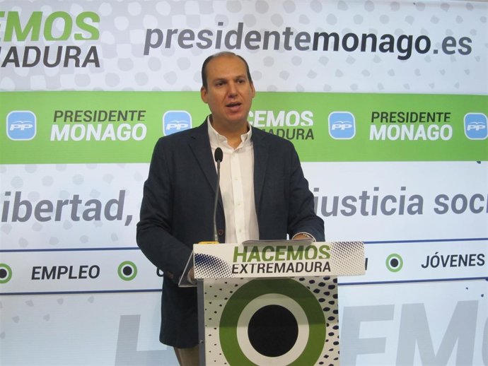 El vicesecretario de Comunicación del PP de Extremadura, Luis Alfonso Hernández 