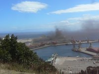 Coordinadora Ecoloxista denuncia las nubes de carbón que han afectado a Gijón