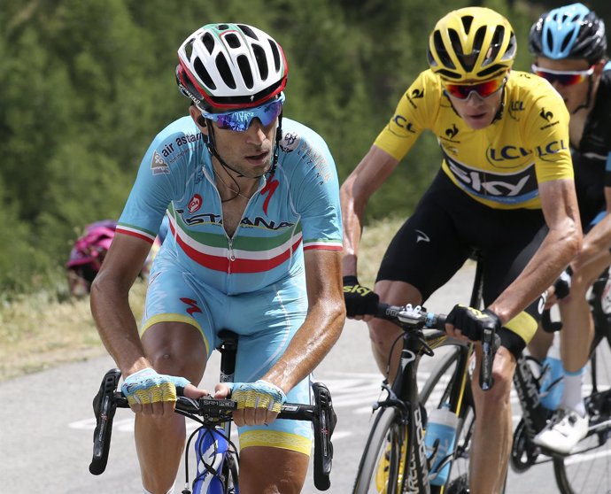Nibali y Froome en el Tour de Francia