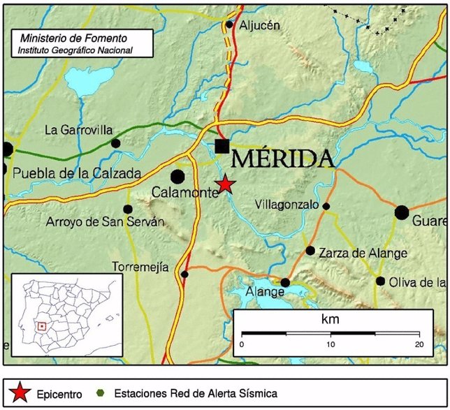 Pequeño terremoto en Mérida