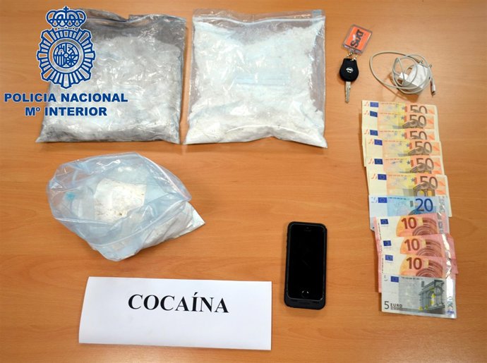 Cocaína incautada por la Policía en Ibiza