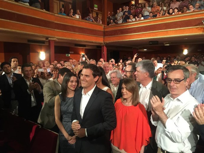 Albert Rivera en el acto de presentación de su candidatura a la Presidencia