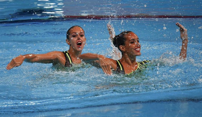 Clara Camacho Ona Carbonell dúo técnico Mundiales sincronizada Kazán