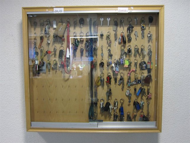 Llaves que no han sido recuperadas por sus dueños