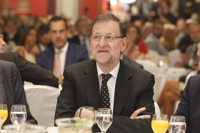 Mariano Rajoy en un acto organizado por La Razón