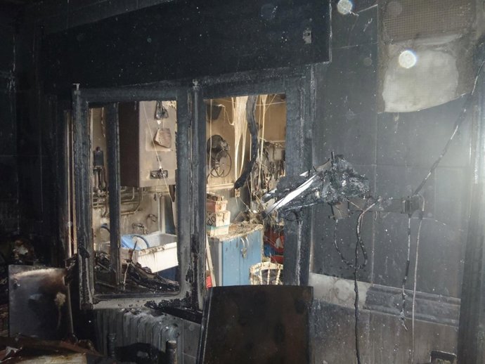 Incendio en Fustiñana.