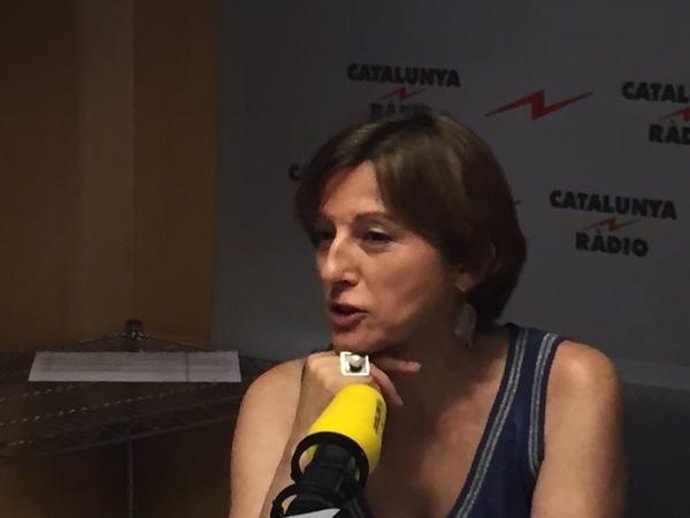 Carme Forcadell, entrevistada en Catalunya Ràdio