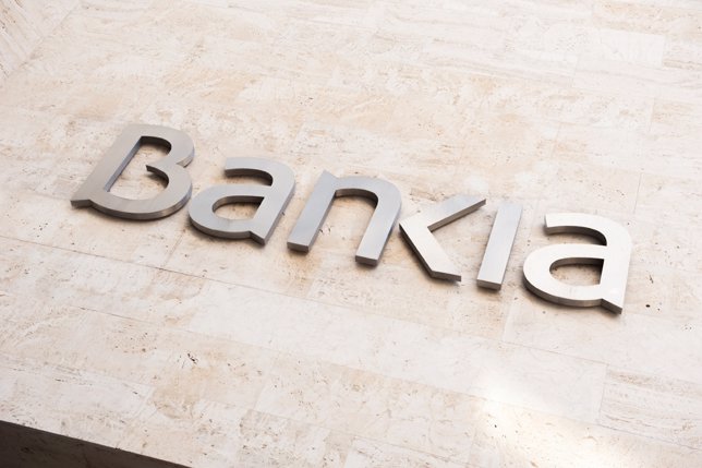 Recursos de Bankia, cartel en su sede social en Valencia.
