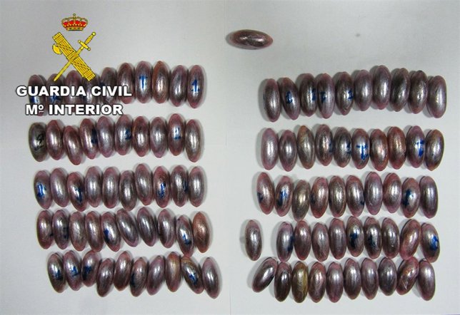 Droga en el interior de dos pasajeros en Palma