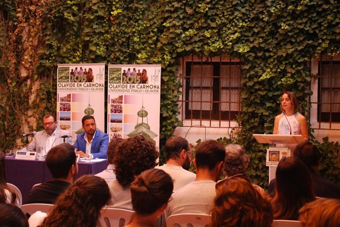 Moraza, durante el acto de la UPO