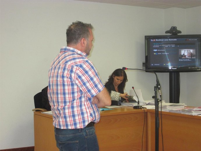 El procesado durante el juicio en el Penal número 4