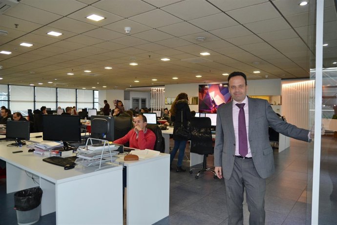 Julio Pérez, en las instalaciones de la firma tecnológica en La Cartuja