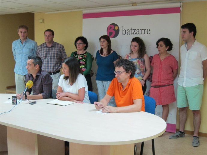 Rueda de prensa de Batzarre.