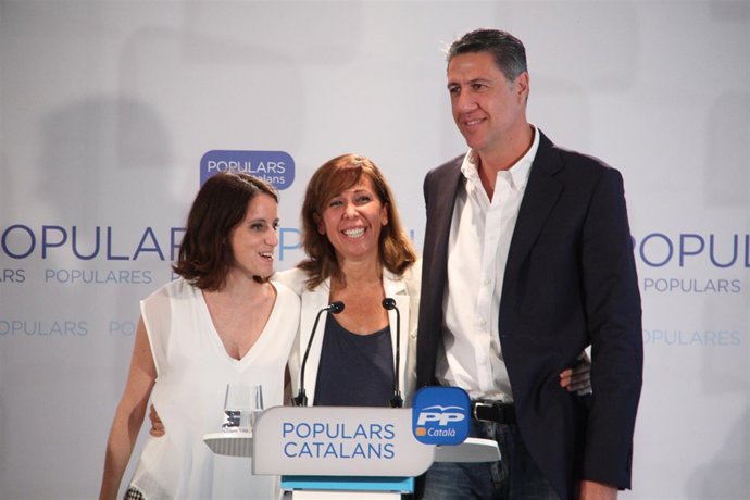 Andrea Levy, Alícia Sánchez-Camacho y Xavier Garcia Albiol