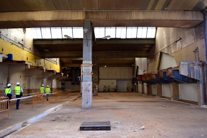 Interior de la antigua fábrica de Clesa en Madrid que Metrovacesa rehabilitará