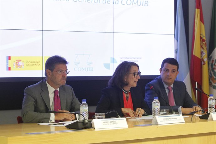 Rafael Catalá, Rebeca Grynspan y Arkel Benítez