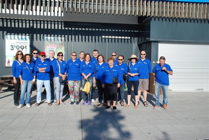 Algunos de los voluntarios de Ibercaja