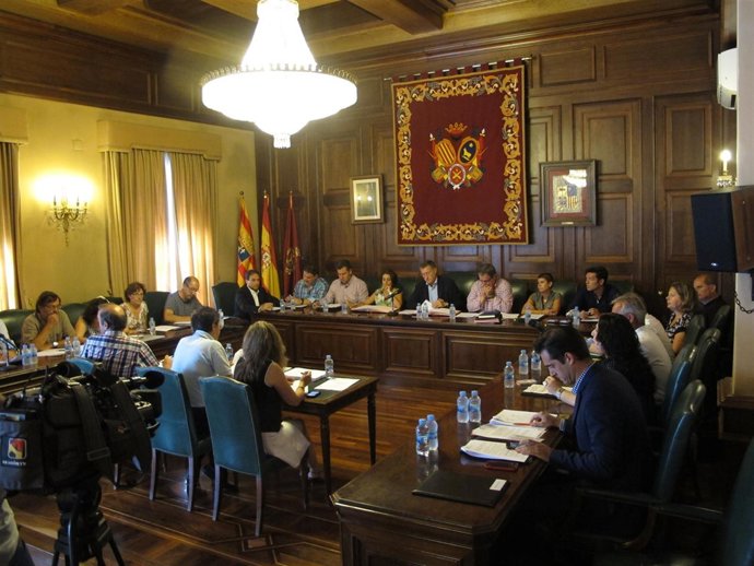 Pleno en el Ayuntamiento de Teruel