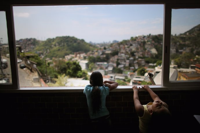 Favela en Rio de Janeiro, Brasil