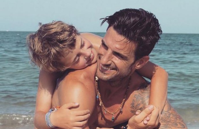 Aitor Ocio y su hija, Naia