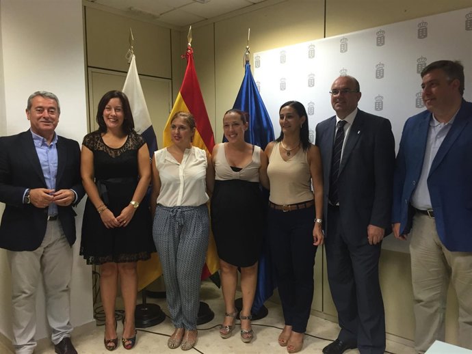 Hernández en la presentación de altos cargos