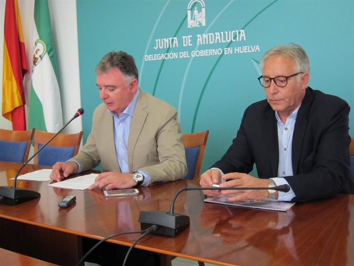 Francisco José Romero y Francisco Huelva, en rueda de prensa. 
