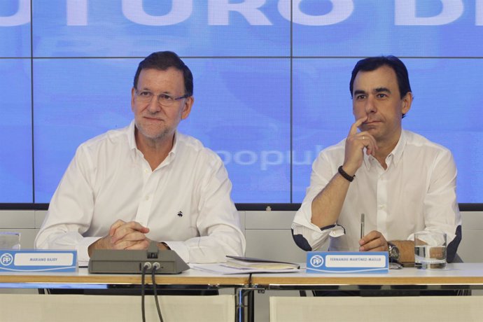 Rajoy y Fernández Maíllo con los presidentes provinciales