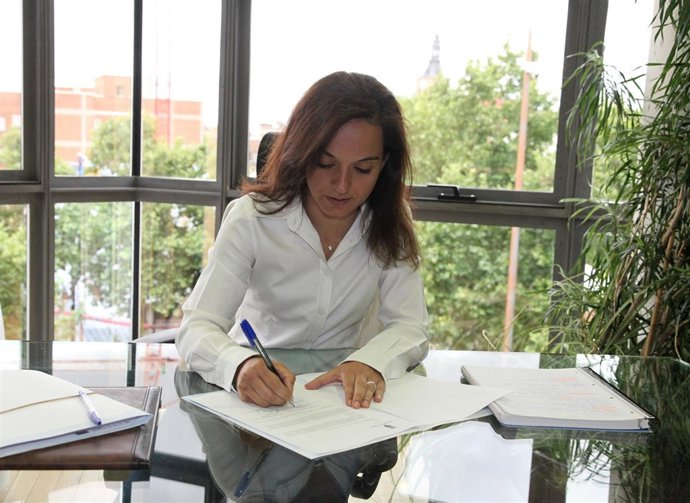 Alcaldesa de Getafe,. Sara Hernández