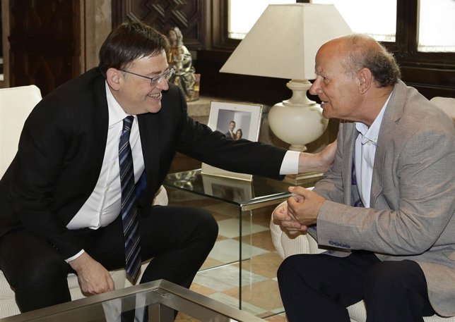 El President de la Generalitat, Ximo Puig, se reúne con el Presidente de la Acad