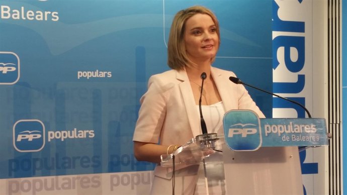 Margalida Prohens en la rueda de prensa 