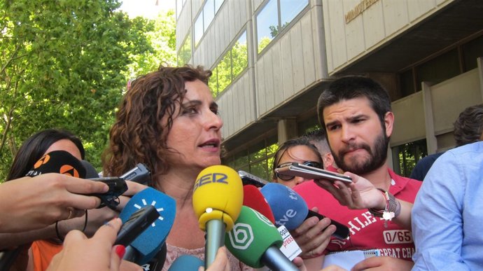María Jesús Montero a su llegada al CPFF