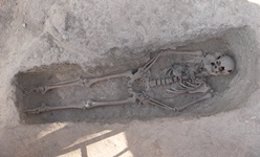 Restos de una persona ejecutada por las tropas franquistas en Torelló
