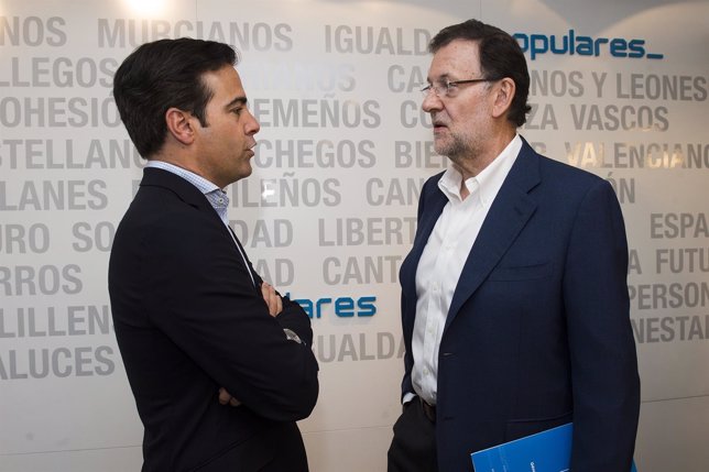 Pablo Zalba y Mariano Rajoy.